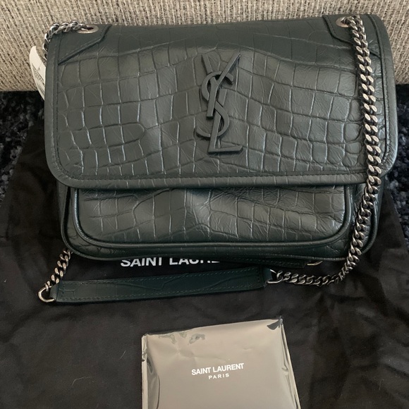 Saint Laurent Niki baby crocodile embossed bag - Picture 5 of 12